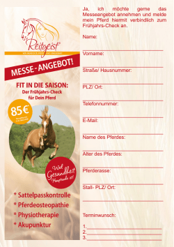 Ja, ich m&ouml;chte gerne das Messeangebot annehmen und melde