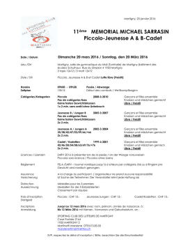 Jugend Turnier Freistil in Martigny (20.03.2016)