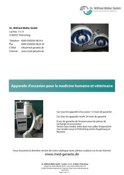 Appareils d`occasiofl pour la fiedicifle hufiaifle et vétériflaire www