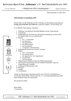 Jahresbericht 2004 der Schwimmer