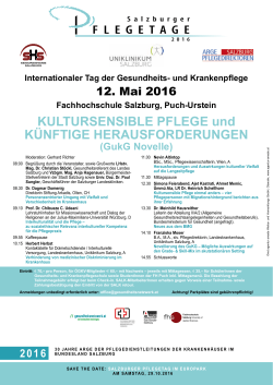 Salzburger Pflegetage 2016 Programm