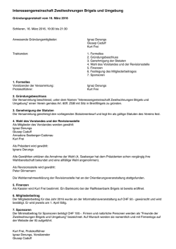 Interessengemeinschaft Zweitwohnungen Brigels und Umgebung