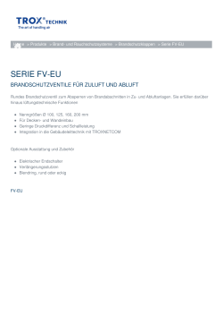 serie fv-eu - TROX GmbH
