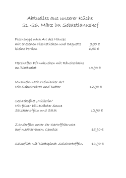 Fisch-Aktion 21.03. bis 26.03.2016