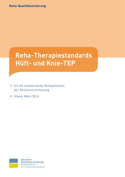 Reha-Therapiestandards Koronare Herzkrankheit