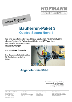 Bauherren-Paket 3 - Hofmann Bautechnik