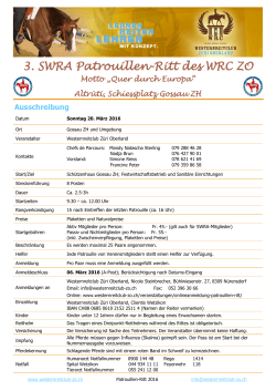 3. SWRA Patrouillen-Ritt des WRC ZO