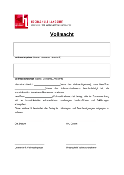 Vollmacht