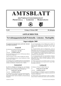 Veranstaltungen - Verwaltungsgemeinschaft Schiefergebirge