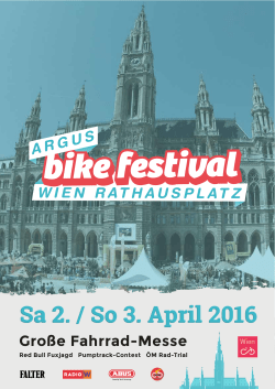 Sa 2. / So 3. April 2016 Große Fahrrad-Messe