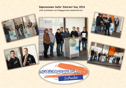 Impressionen Safer Internet Day 2016 - Gymnasium Mainz
