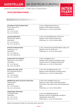 Hotelinformation 2016 Preview