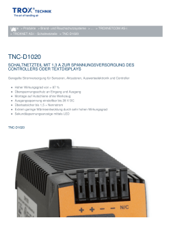 TNC-D1020 - TROX GmbH