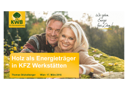 Holz als Energieträger in KFZ Werkstätten (1)