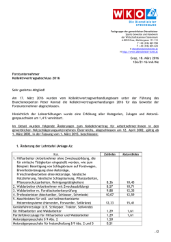 Graz, 18. M&auml;rz 2016 126/21-16/mh/Ne Forstunternehmer