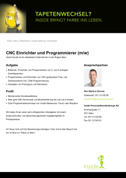 CNC Einrichter und Programmierer (m/w)