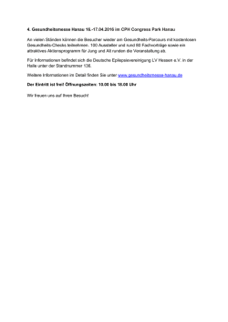 Info 1 - Deutsche Epilepsievereinigung Landesverband Hessen eV