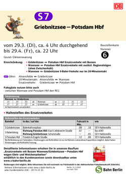 Griebnitzsee &mdash; Potsdam Hbf - S