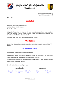 Ritterschlag - Schlaraffia Haidelberga