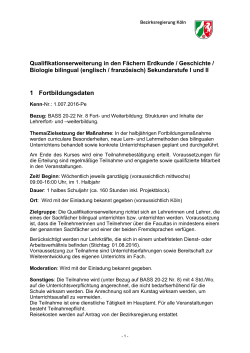 Anmeldung - Bezirksregierung Köln