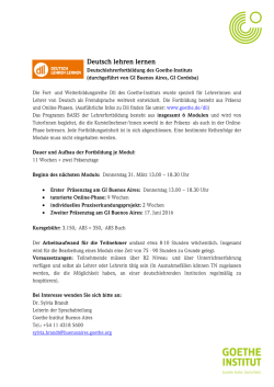 Info - Goethe
