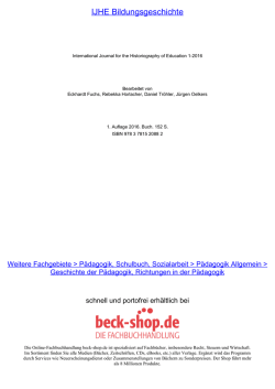 IJHE Bildungsgeschichte - Toc - beck