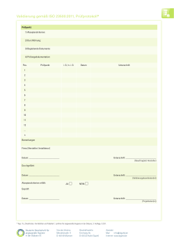 PDF-Datei: Prüfprotokoll Validierung gemäß ISO 23500:2011