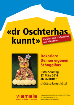 dr Oschterhas kunnt