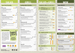 American Grill - Parsley and Fruits