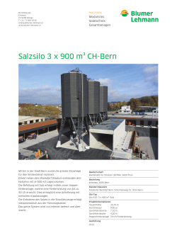 Salzsilo 3 x 900 m³ CH-Bern - Blumer