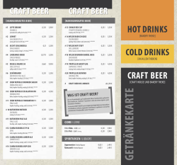 hot drinks Craft BEEr CoLd drinks Craft BEEr