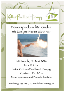 Feuerspucken für Kinder - Kultur