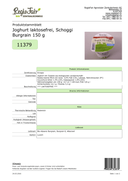 Joghurt laktosefrei, Schoggi Burgrain 150 g