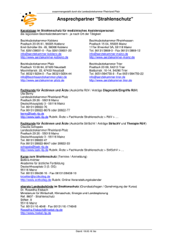 Ansprechpartner - Landesärztekammer Rheinland