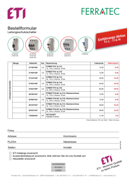 FI- und LS-Schutzschalter