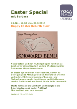 Easter Special - YOGA PLACE Salzburg