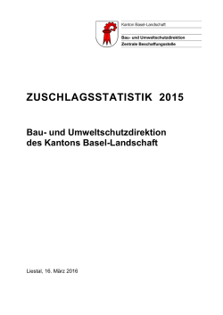 Zuschlagsstatistik - Kanton Basel