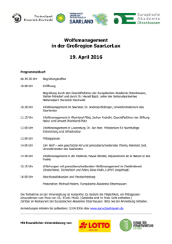 Flyer (Programm) - Europäische Akademie Otzenhausen