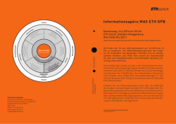 Informationsap&eacute;ro MAS ETH GPB - kompetenz.ethz.ch