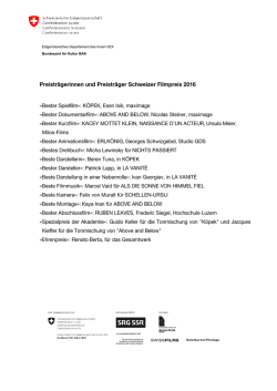 Eidgen&ouml;ssisches Departement des Innern EDI Bundesamt f&uuml;r Kultur