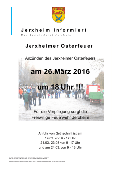 Jerxheim Informiert Osterfeuer 2016