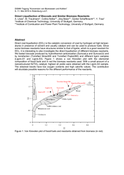 Direct Liquefaction of Biocoals and Similar Biomass