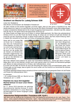 17. März 2016 - Diözese Linz
