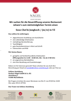 Haben Sie Lust Teil eines kreativen Teams zu werden?