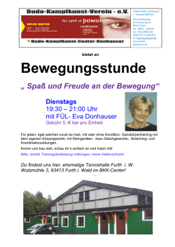 Infoblatt - Karate Donhauser