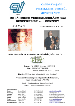 cydd balo tanitim - Verein zur Förderung der zeitgemäßen