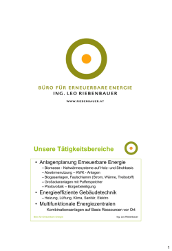 Holz als Energieträger Alternative für Gewerbe – Projekt Herret