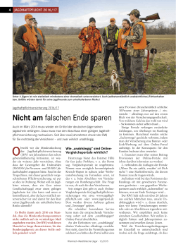 Rheinisch Westfälischer Jäger, Ausgabe 12/2015.