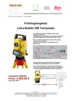 Leica Builder 509 - Grad & Gon GmbH