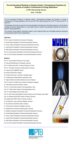 International Workshop 2016 - Physikalisch